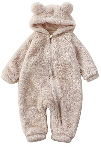 Kelandoom Combinaison De Neige D'Hiver Pour Bébé Rompers Habit Avec Gants Et Chaussures Tenue Ski Fille Barboteuse Vêtements À Capuche