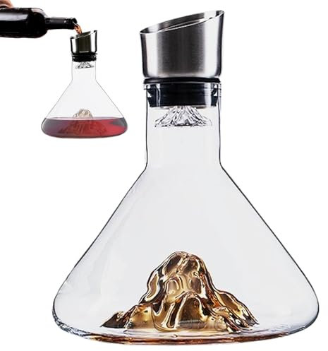 Wine Decanter, Red Wine Decanter, Decanter Wine, Wine Carafe Bottle, Built-In Dispenser, Hand-Held Aerator, 1500ml Wine Decanter, Wine Aerator, Wine Bottle Dispenser, for White and Red Wine