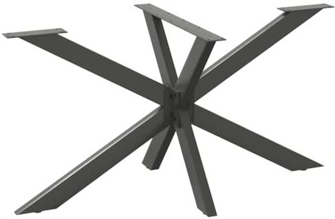 vidaXL Pied de Table à Manger en Forme d'araignée, Anthracite,