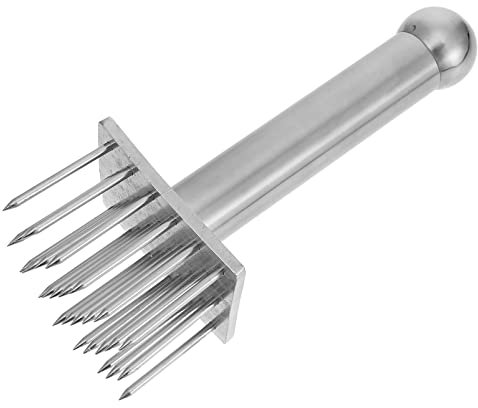 Zerodeko 1pezzi Strumento Inossidabile per Intenerire La con Aghi Utensile da Cucina per Bistecche Pollame e Pesce Facile da Usare per Risparmiare e Migliorare Gusto