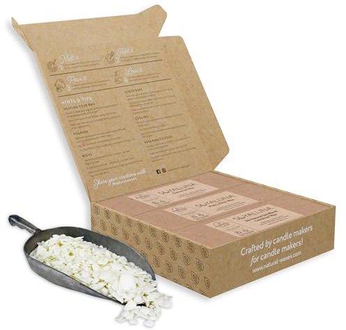 Soyaluna 3in1 Soy Wax Testing Pack for Candle/Melt Making - Premium SOYA Wax, Easy to use, Ideal for Beginner to Advanced. Smooth Surface, Low Frosting and Clean Burning.