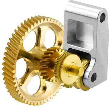 xirbbo Verbessertes goldenes RNC-Nanobeschichtetes Extrudergetriebe, für Bambu Lab P1P/P1S/X1C/X1E 3D-Drucker, High-End Panda Claw 3D-Drucker-Extrudergetriebe