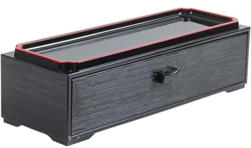Uzztfa Wooden Cutlery Box with Lid, Kitchen Chopsticks Box Utensils Drawer Organizer Wooden Storage Case Countertop Silverware Container Tableware Holder