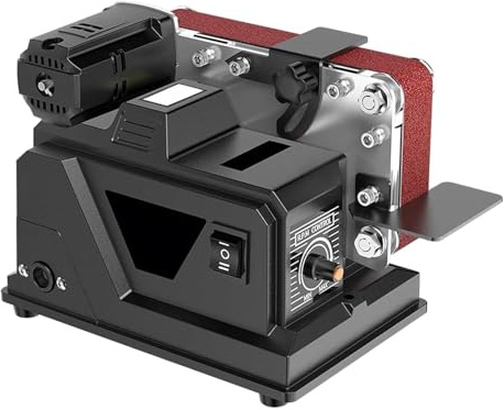 Mini Lijadora De Banda, Amoladora Eléctrica De 180 W, Fuente De Alimentación Dual De Dirección Ajustable, Pulido De Metal Y Madera, Lijadora Portátil De Escritorio