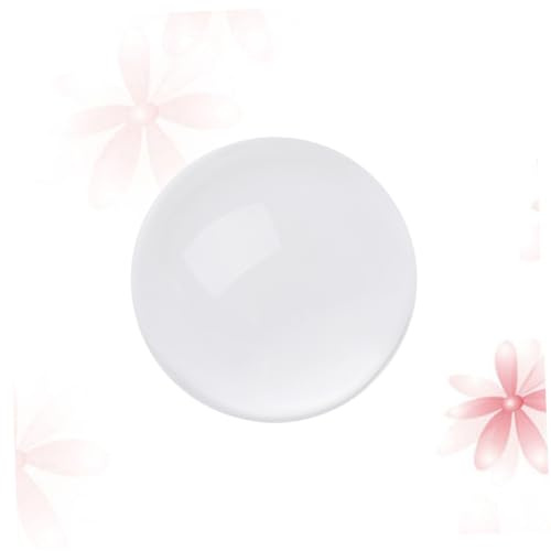Bola de Cristal para Fotografía de Cristal Blanco de 90mm | Esfera Sólida, Accesorio de Meditación, Decoración para Salón y Oficina