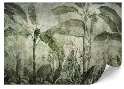 LUMASOUL Carta da Parati 400x280 cm - Carta da Parati Camera da Letto Natura - Panelli da Parete Moderne - Panelli Murali di Alta Qualità Facili da installare - Verde