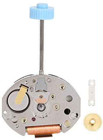 Shurzmotic Mouvement de montre à quartz à deux aiguilles, pièces de rechange pour mouvement à quartz, construction en acier durable avec installation facile, accessoire de réparation de