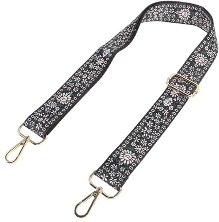 BCOATH Banjo Strap Polyester with Vintage Patterned Design Adjustable Replaceable and Comfortable Musical Instrument Accessory for Banjo and Mandolin Players for Performances