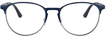 Ray-Ban Unisex-Erwachsene 0rx 6375 2981 51 Brillengestelle, Blau (Gunmetal On Top Blue)