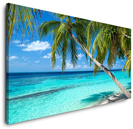 schöne Standlandschaft 120x 60cm Panorama Leinwand Bild XXL Format Wandbilder Wohnzimmer Wohnung Deko Kunstdrucke