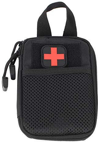 Taktische Medizinische Tasche Molle Erste Hilfe Tasche Medizinische Notfalltasche Multifunktions Hüfttasche für Outdoor Reisen Cam Wandern(schwarz)