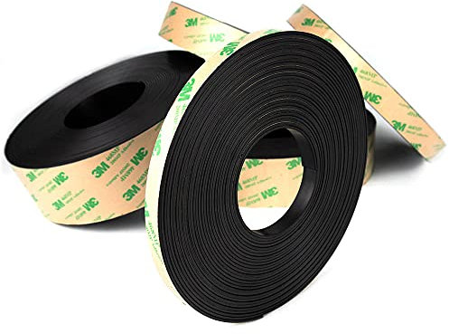 Rollo magnético adhesivo flexible, cinta magnética en rollo de 10 m, ancho 10 mm, grosor 1,5 mm