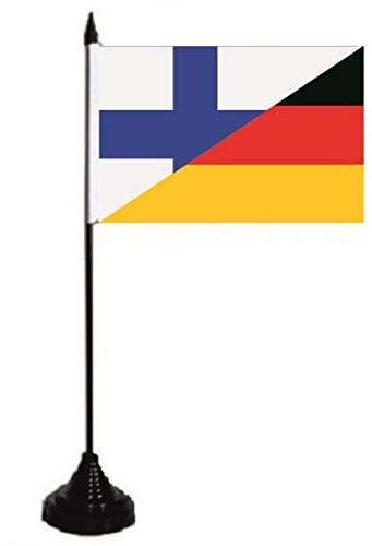 U24 Bandiera da tavolo della Finlandia Germania 10 x 15 cm