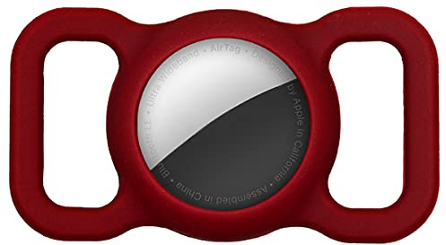 Llaveros AirTag Funda Protectora, Collar de Perro y Gato de Silicona para Apple AirTag GPS Finder