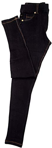 Barn jeggings byxor flickor denim skinny denim jeans skoluniform stretchiga jeggings barnbyxor leggings 4-13 år, Svarta jeggings, 5-6 Years
