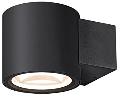 SLV OCULUS Wandaufbauleuchte / Wand-Beleuchtung innen, LED Spot, Aufbau-Leuchte, Wandaufbauleuchte, Wandstrahler / 2000-3000K 8.5W 570lm schwarz dimmbar 100Grad