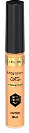 Max Factor Correttore Facefinity All Day Flawless, Correttore liquido, Formula vegan, Tenuta fino a 30 ore - 040, 7,8 ml