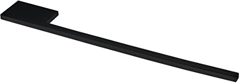 FACKELMANN Handtuchhalter/einarmig/Maße (B x H x T): ca. 5 x 1 x 36 cm/Acessoires fürs Bad und WC/Ausführung: Schwarz-matt/Farbe: Schwarz/Breite 5 cm (Schwarz-matt)