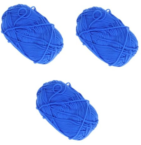 NUOBESTY 3pcs Milk Cotton Yarn Cotton Chunky Yarn for Crochet Knitting Dk Wool Colours Warm Soft Comfortable Machine Washable