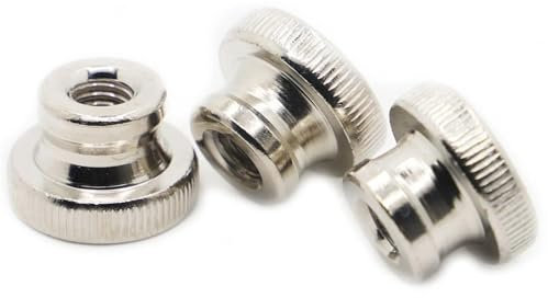 Handmutter, M3, M4, M5, M6, M8, M10, Nickel-Kohlenstoffstahl, 3D-Drucker, federbelastete Glasfassade, Rändelmutter, Rändelmutter, handfest anziehen, M4, 5 Stück (Size : M10 1pc)