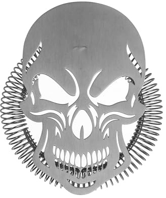 Stainless Steel Cocktail Strainer Bar Strainer (Evil Skull)