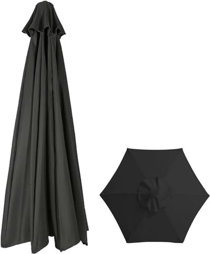 Sonnenschirm Ersatztuch 2m 2.7m 3m Balkon Schirm Ersatzbezug 6 / 8 Streben Waschbar Wasserdicht Outdoor Terrasse Ampelschirm Hülle Markisen Ersatzbespannung Sonnenschirmbezug ( Color : Style 1 , Size