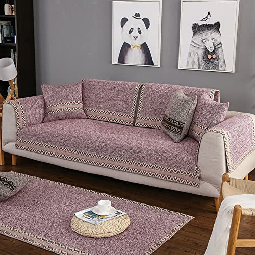BK&MF Sofabezug L Form, Anti Rutsch Sofabezug 1 2 3 4 Sitzer, L Form Sofa überzug Sofaüberwurf Decke, Couch überzug U Form, für Hunde, Katzen, Haustiere,A,70x210cm(28x83inch)