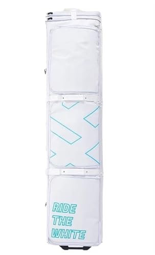 Skitasche Ski-Board-Tasche Mit Rollen, Furnier-Taschen, Doppel-Board-Tasche, Ski-Baseball-Trolley-Tasche, Ski-Taschen, Trockene Und Nasse Trennung Ski Bag(White 38x160cm)