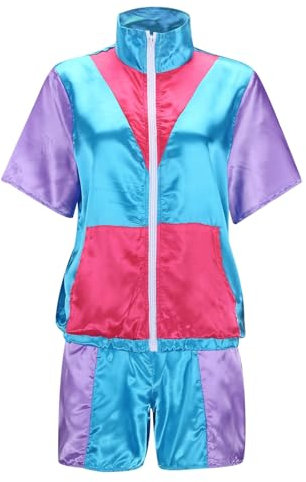 kostüm 80er Jahre Damen Karneval kostüm Damen Blue Costume 90er Jahre Outfit lustiges kostüm witzige kostüme Skianzug 80er