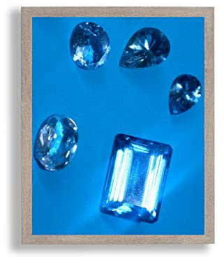 arte-tuo Bilderrahmen Topas | 25x35 cm | Apfel Holz Dekor | klares Kunstglas | Poster Puzzle Diamond Painting Drucke