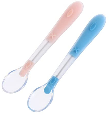 TOYANDONA 2stücke Löffel Set Für Plastik Kinderlöffel Für Junge Mädchen Babygeführter Entwöhnungslöffel Löffel Für Kleinkinder Geeignet Für Selbst Fütterung