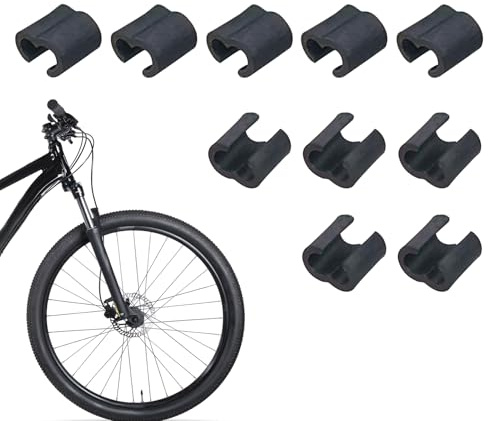 Fahrrad Kabelclip | 10 Stück Schaltzug Clips Für Umwerfer Und Schalthebel | Kabelhalterung Für Saubere Zugführung | Fahrrad Zubehör Ideal Füor Mountainbike, Rennrad