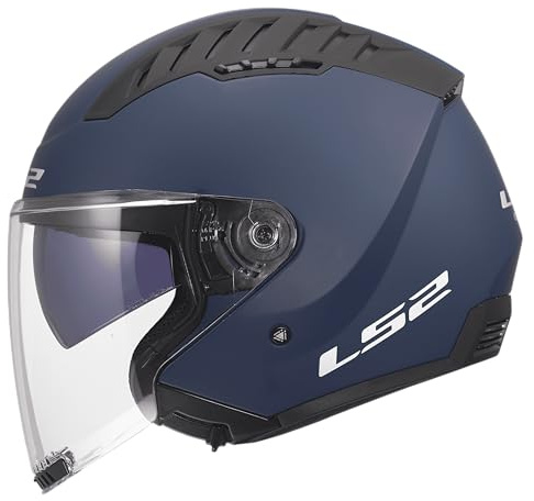 LS2, Casco Moto Jet COPTER II SOLID Navy Blue, XXL