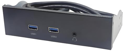 Tumintu USB3.2 GEN1 Diskettenlaufwerk-Steckplatz HD-Audio Audio-Frontpanel 5,25 Optisches Frontpanel Unterstützt 2X USB3.0 + 1x Audio 3,5 mm