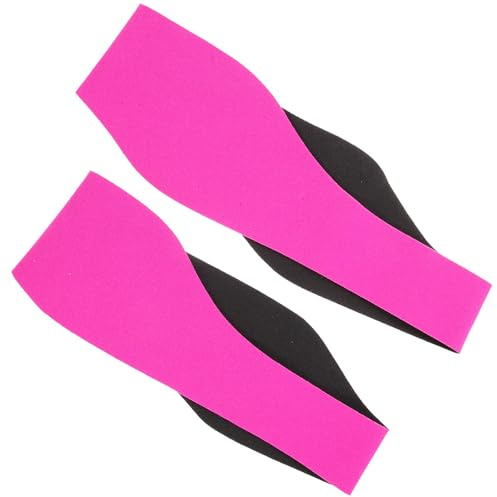 Angoily Lot de 2 Bandeaux de Natation Élastiques Protègent Les Oreilles pour Adultes et Garçon et Filles, Tissu Respirant et Absorbant, Taille L et M, Bandeaux Confortables pour Sport,
