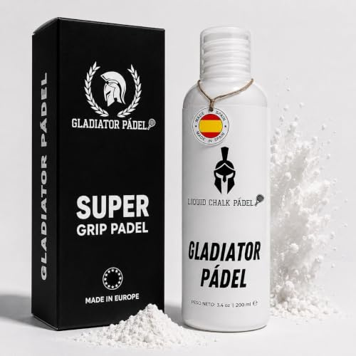 GLADIATOR PADEL MAGNESIO GRIP Padel y Tenis 100 ml – Antisudor Manos con Alta Adherencia – Evita Sudor y Resbalones – Accesorio Profesional para Pala y Raqueta – Antihumedad