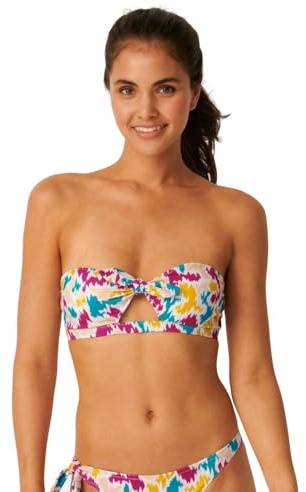 Fancy Guppy Bandeau Bandeau Dam Bikini Top, Flerfärgad, S