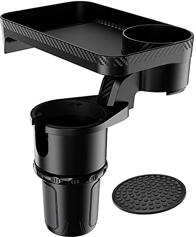 WANGCL Porte-gobelet de Voiture Multifonction avec Plateau Amovible Rotatif à 360 °, Base réglable