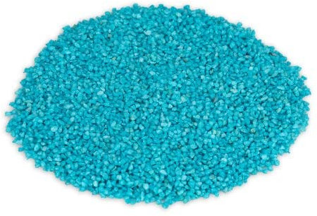 NaDeco Dekogranulat im Beutel, Gewicht ca. 1kg, Körnung 2-3mm, 15 Farben zur Auswahl | Farbsand | Zierkies | Deko-Kies | Quarzsand | Streusand | Farbiger Deko-Sand, Farbe:Türkis