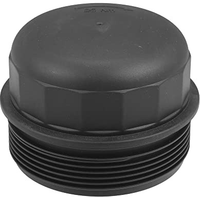 A ABSOPRO Engine Oil Filter Housing Cover Cap 26351-3C100 for Hyundai Entourage 3.8L Santa Fe 3.3L 2007-2008 Plastic Black