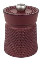 PEUGEOT - Pfeffermühle Bali 8 cm - Stahlmahlwerk - Klassische Mahlgradeinstellung - Aus Gusseisen - Rot