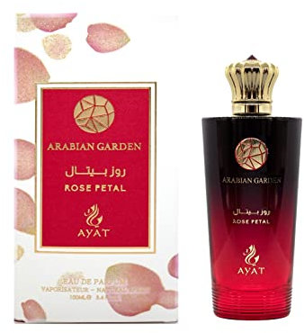 Rose Petal Eau De Parfum 100ml from Arabian Graden Series With Notes of Rose Musk and Peony For Women