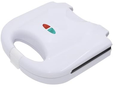 SANDWICHERA CON REVENTIMIENTO ANTIADHERENTE 750W CAPACIDAD 2 SANDWICHES MATERIAL PLÁSTICO REFORZADO 5620P (Blanco)