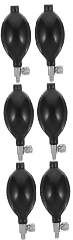 Mobestech 6stücke Latex Inflationsball Mit Ventil Für Manuelle Handpumpen Langlebig Und Komfortabel Für Täglichen Gebrauch Und Präzise Messungen