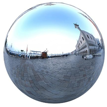 DuiXinn Stainless Steel Silver Gazing Ball Outdoor Garden Decoration 400mm/16inch