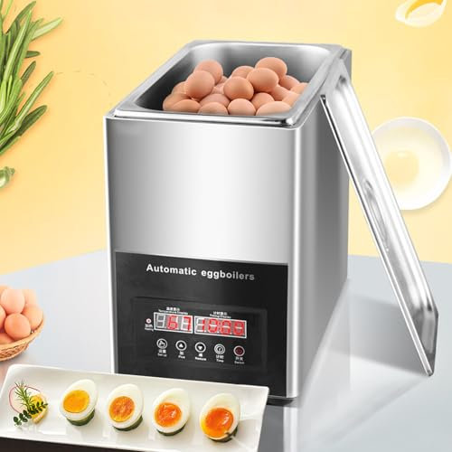 Cuecehuevos con control de Tiempo de Cocción, 500 W, Hervidor Para Huevos Eléctrico, Capacidad de Hasta 50 Huevos, Huevos Duros Huevos Mollet y Pasados Por Agua