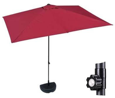 Großer Durchmesser 250 cm Gartenschirm für den Außenbereich, Terrasse, winddicht, halbrund, Sonnenschirm für Sonnenschutz, ideal für verschiedene Außenbereiche