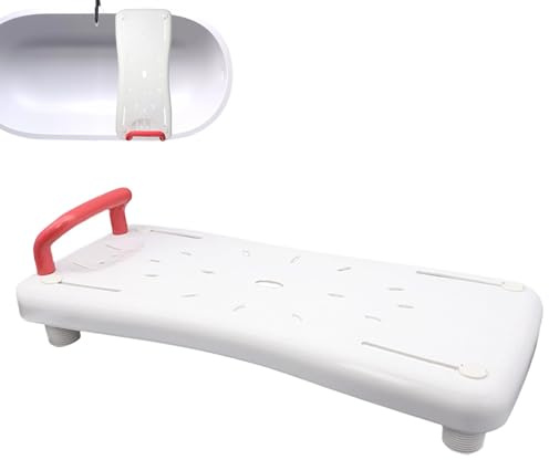 Panca di trasferimento per vasca da bagno | Tavolo per sedile da bagno e doccia per anziani, panca da vasca con manico, tavolo da bagno dal design ergonomico per anziani
