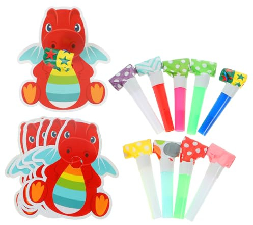 GARVALON 20piezas Silbatos De Fiesta Divertidos Sopladores De Cumpleaños y Fiestas Atractivos Para Celebraciones Infantiles y Eventos Festivos