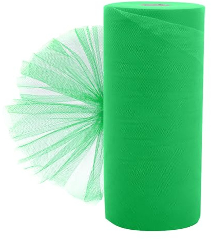 Grün Tüllstoff 30cm x 92M Penbinmall Tüll Rollen Tüll Dekostoff Dekoband Transparent Stuhl deko Tischläufer Tüllnetz Tüllband Mesh Deko Stoffe für Hochzeit Party Geschenke Basteln